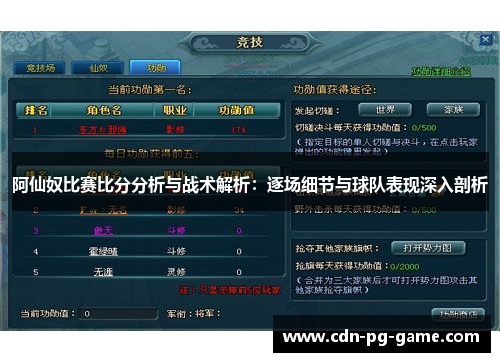 阿仙奴比赛比分分析与战术解析：逐场细节与球队表现深入剖析