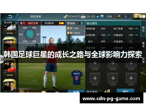 韩国足球巨星的成长之路与全球影响力探索 韩国足球巨星的成长之路与全球影响力探索